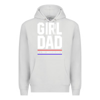 Dove Grey Girl Dad A True American Hero - Fathers Day Gift Premium Hoodie - artisFamous