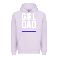 Lilac Girl Dad A True American Hero - Fathers Day Gift Premium Hoodie - artisFamous