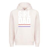 Pale Pink Girl Dad A True American Hero - Fathers Day Gift Premium Hoodie - artisFamous