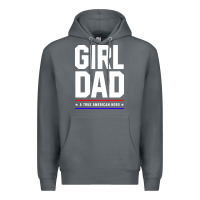 Rock Girl Dad A True American Hero - Fathers Day Gift Premium Hoodie - artisFamous