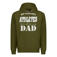 Army Green coach dad t shirt   sports lover gift Premium Hoodie - artisFamous