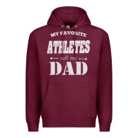 Burgundy coach dad t shirt   sports lover gift Premium Hoodie - artisFamous