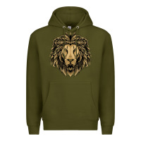 Army Green Lion t-shirt  designs Premium Hoodie - artisFamous
