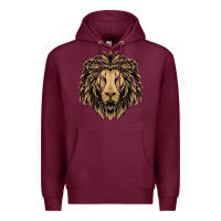 Burgundy Lion t-shirt  designs Premium Hoodie - artisFamous