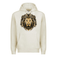 Oatmeal Heather Lion t-shirt  designs Premium Hoodie - artisFamous