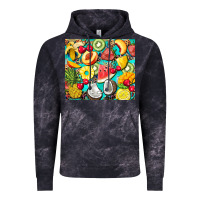 Cloud Black summer fruits Vintage Hoodie - BarkalooDesign