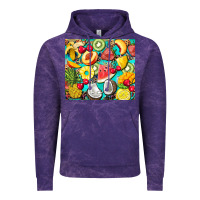 Cloud Purple summer fruits Vintage Hoodie - BarkalooDesign