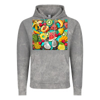 Cloud Rock summer fruits Vintage Hoodie - BarkalooDesign