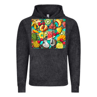 Vintage Black summer fruits Vintage Hoodie - BarkalooDesign