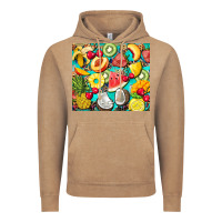 Vintage Coffee summer fruits Vintage Hoodie - BarkalooDesign