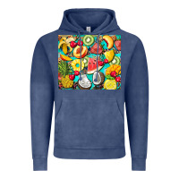 Vintage Denim summer fruits Vintage Hoodie - BarkalooDesign
