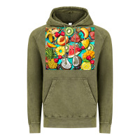 Vintage Olive summer fruits Vintage Hoodie - BarkalooDesign