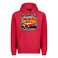 Cardinal CLASSIC CARS ROUTE 66 Premium Hoodie - artisFamous