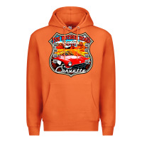 Carrot CLASSIC CARS ROUTE 66 Premium Hoodie - artisFamous
