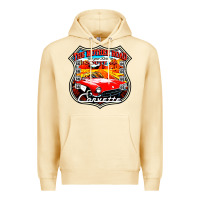 Pina Colada CLASSIC CARS ROUTE 66 Premium Hoodie - artisFamous
