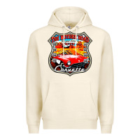 Tofu CLASSIC CARS ROUTE 66 Premium Hoodie - artisFamous