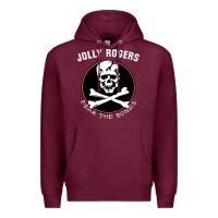 Burgundy fear the bones Premium Hoodie - artisFamous