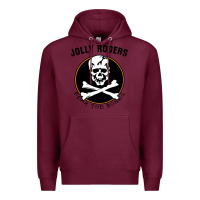 Burgundy fear the bones Premium Hoodie - artisFamous