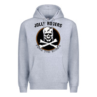Heather Grey fear the bones Premium Hoodie - artisFamous
