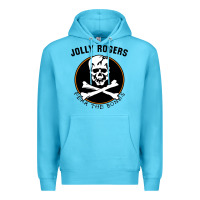 Ocean Blue fear the bones Premium Hoodie - artisFamous