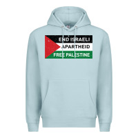Blue Mist end is.rae.li apartheid free pales  flag  t shirt Premium Hoodie - artisFamous