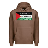 Chestnut end is.rae.li apartheid free pales  flag  t shirt Premium Hoodie - artisFamous