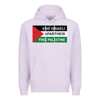 Lilac end is.rae.li apartheid free pales  flag  t shirt Premium Hoodie - artisFamous