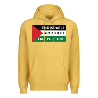 Antique Gold end is.rae.li apartheid free pales  flag  t shirt Premium Hoodie - artisFamous