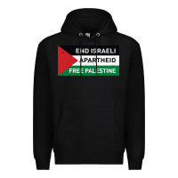 Black end is.rae.li apartheid free pales  flag  t shirt Premium Hoodie - artisFamous