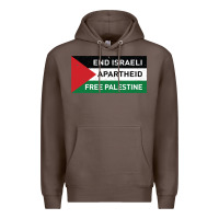 Coffee end is.rae.li apartheid free pales  flag  t shirt Premium Hoodie - artisFamous
