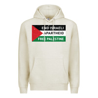 Oatmeal Heather end is.rae.li apartheid free pales  flag  t shirt Premium Hoodie - artisFamous