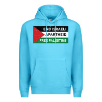 Ocean Blue end is.rae.li apartheid free pales  flag  t shirt Premium Hoodie - artisFamous
