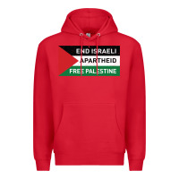 Red end is.rae.li apartheid free pales  flag  t shirt Premium Hoodie - artisFamous