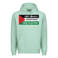 Seafoam end is.rae.li apartheid free pales  flag  t shirt Premium Hoodie - artisFamous