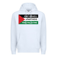 White end is.rae.li apartheid free pales  flag  t shirt Premium Hoodie - artisFamous