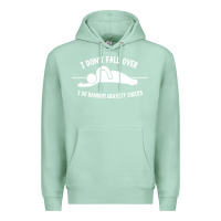 Seafoam i don't fall over i do random gravity checks Premium Hoodie - artisFamous