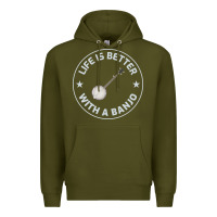 Banjo Bluegrass Music Traditional Musician Funny Gift Premium Hoodie | Teevron