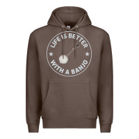 Coffee Banjo Bluegrass Music Traditional Musician Funny Gift Premium Hoodie - artisFamous