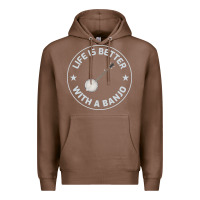 Chestnut Banjo Bluegrass Music Traditional Musician Funny Gift Premium Hoodie - artisFamous