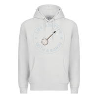 Dove Grey Banjo Bluegrass Music Traditional Musician Funny Gift Premium Hoodie - artisFamous
