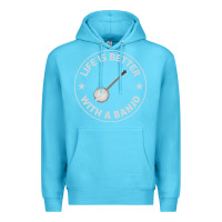 Ocean Blue Banjo Bluegrass Music Traditional Musician Funny Gift Premium Hoodie - artisFamous