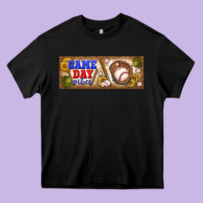 Game Day Vibes Heavy Core Tee Designed By Bundleandbundleshop