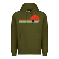 Army Green Banjo Bluegrass Music Traditional Musician vintage retro Premium Hoodie - artisFamous