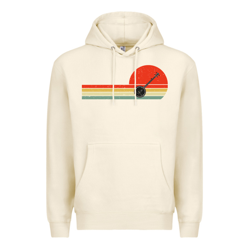 Banjo Bluegrass Music Traditional Musician Vintage Retro Premium Hoodie by artisFamous | Teevron