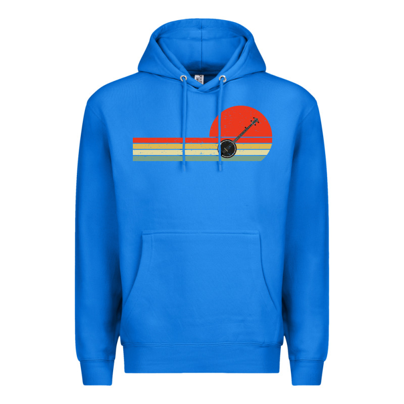 Banjo Bluegrass Music Traditional Musician Vintage Retro Premium Hoodie by artisFamous | Teevron