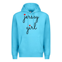 Ocean Blue new jersey girl on the shore Premium Hoodie - artisFamous