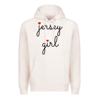 Pale Pink new jersey girl on the shore Premium Hoodie - artisFamous