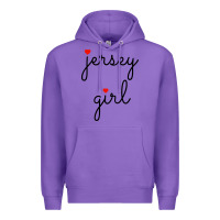 Purple new jersey girl on the shore Premium Hoodie - artisFamous