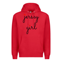 Red new jersey girl on the shore Premium Hoodie - artisFamous