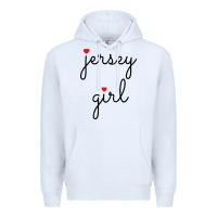 White new jersey girl on the shore Premium Hoodie - artisFamous
